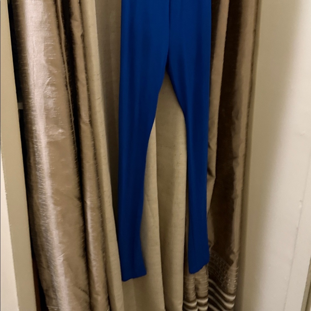 Royal Blue Off-Shoulder Ruffle Jumpsuit - Picture 3 of 5